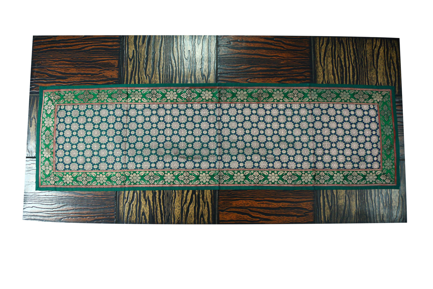 Esra's Banarasi Banarasi Brocade Silk Table Runner