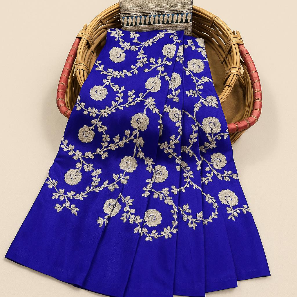 Esra Banarasi Handloom / Handwoven Katan Silk Kaduwa Saree