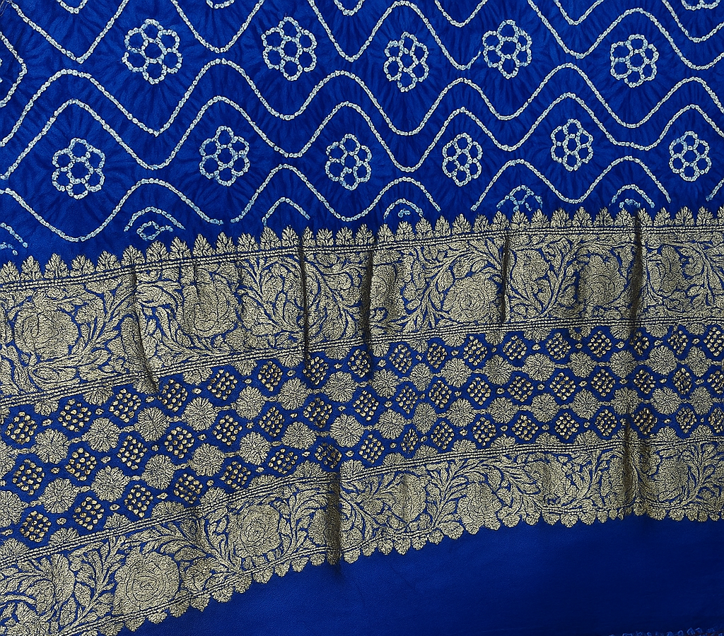 Esra's Banarasi Chiffon Khaddi Dupatta With Zari Work