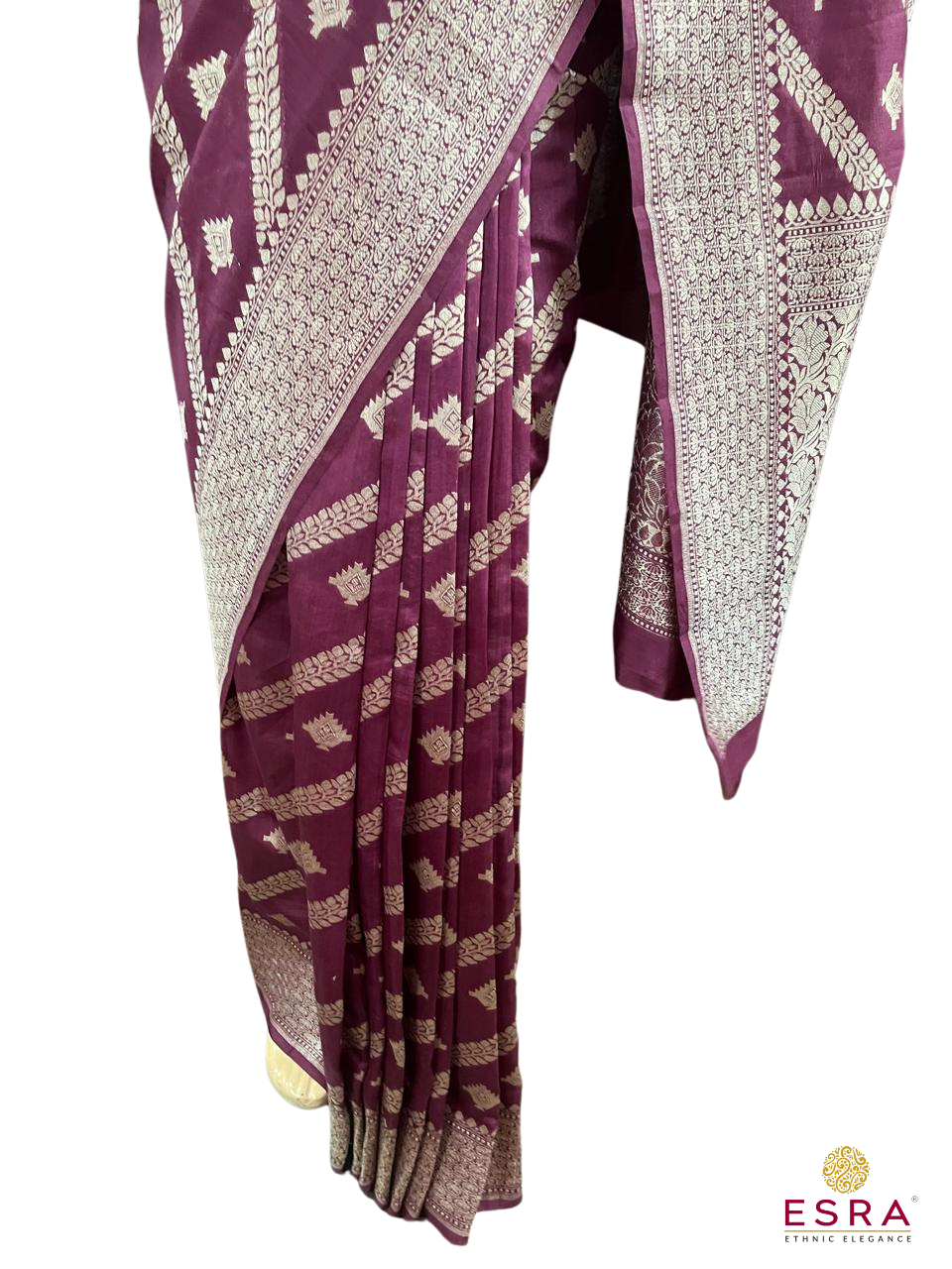 Esra's Hanloom/Handwoven Banarasi Chiniya Silk Saree