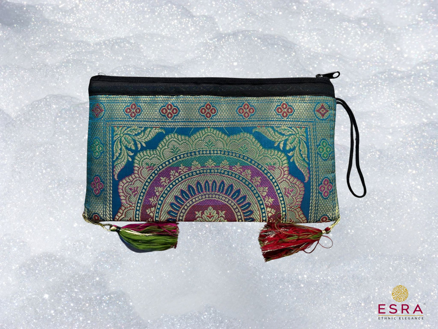 Esra's Banarasi Brocade Silk Money Purse