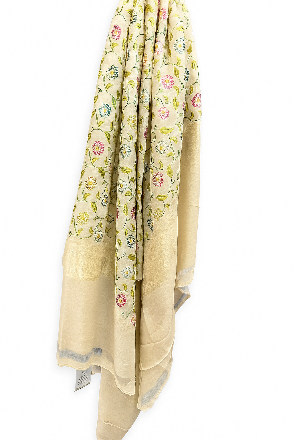 Esra's Handloom/Handwoven Banarasi Semi-Moonga Silk Dupatta
