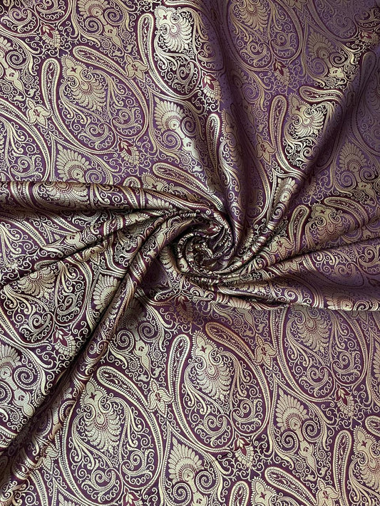 Esra's Handloom/Handwoven Banarasi Brocade Fabric.(Price Per Meter)
