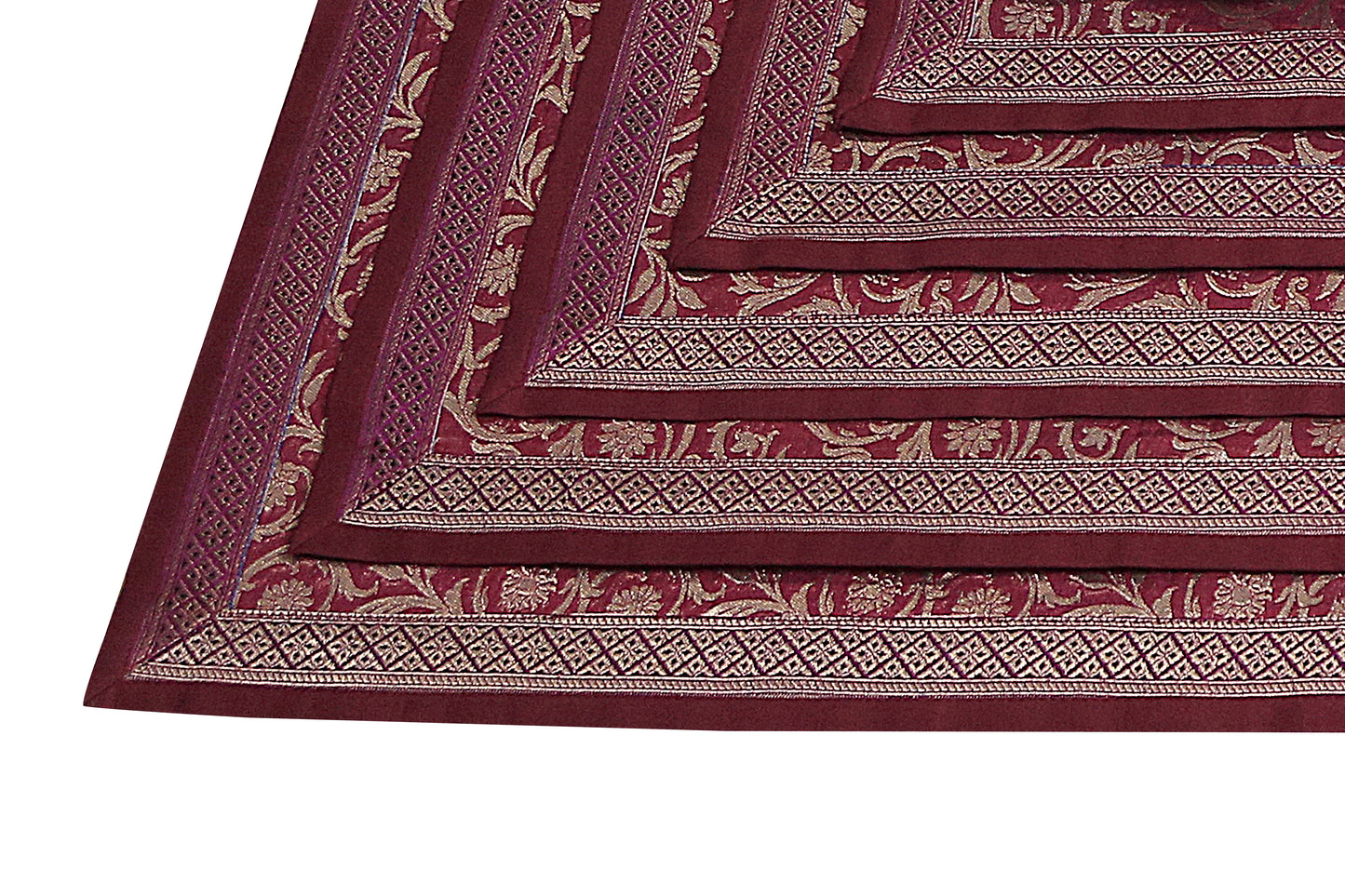 Esra's Banarasi Brocade Placemats and Table Runner.
