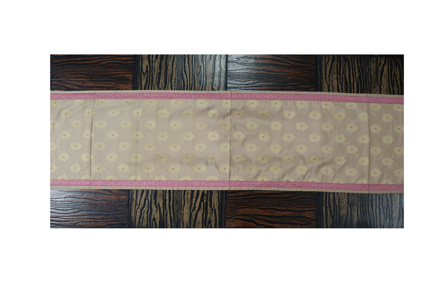 Esra's Banarasi Handcrafted Brocade Silk Table Runner