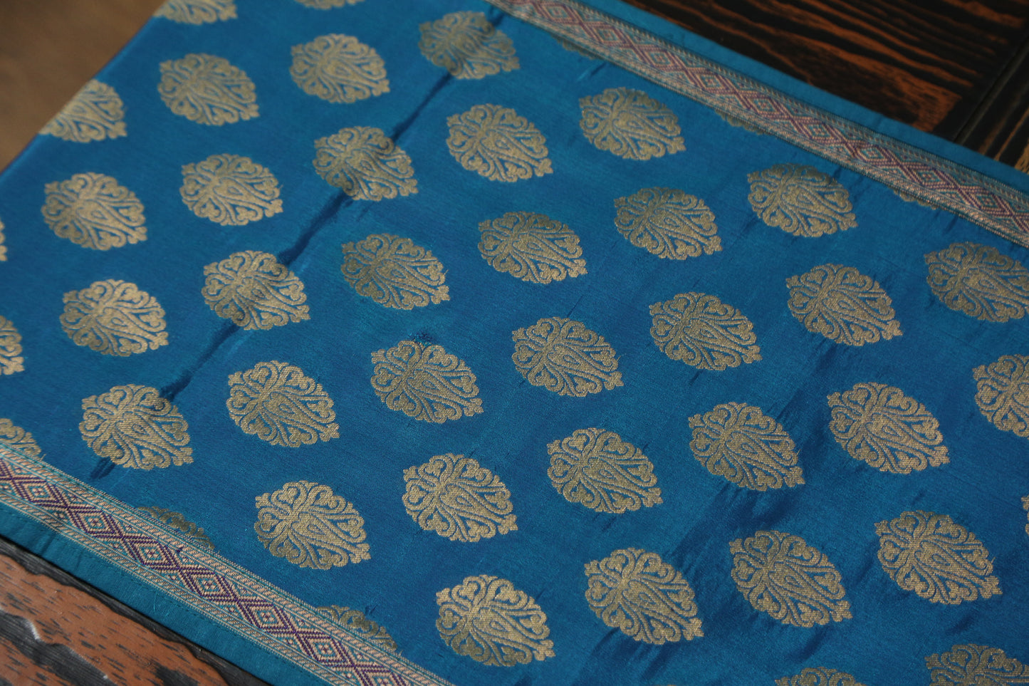 Esra's Banarasi Handcrafted Brocade Silk Table Runner