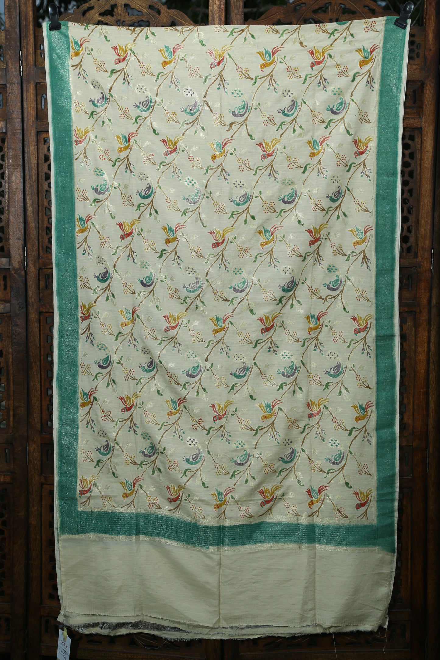 Esra's Handloom Banarasi Semi Moonga Silk Hand Brush Dupatta