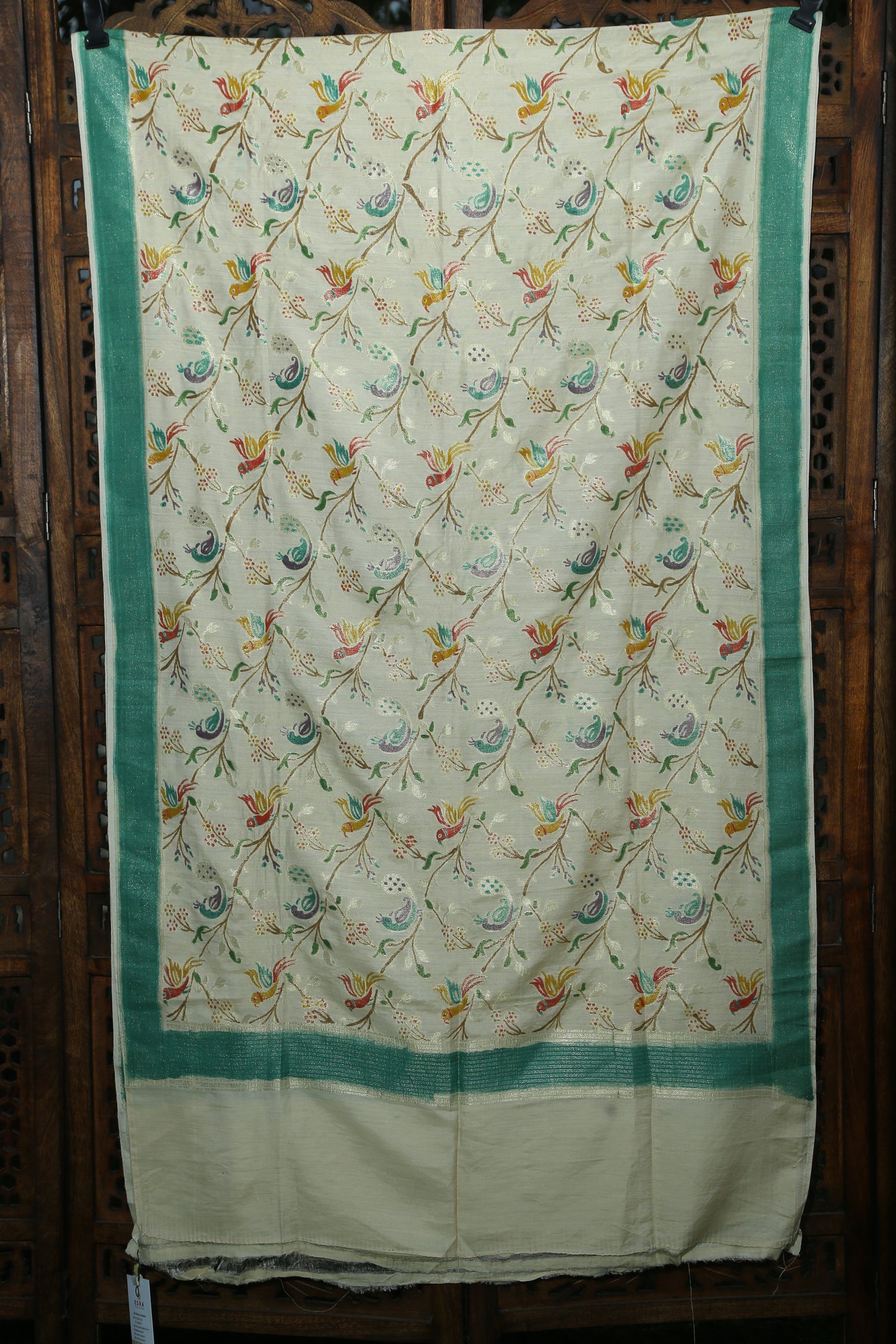 Esra's Handloom Banarasi Semi Moonga Silk Hand Brush Dupatta