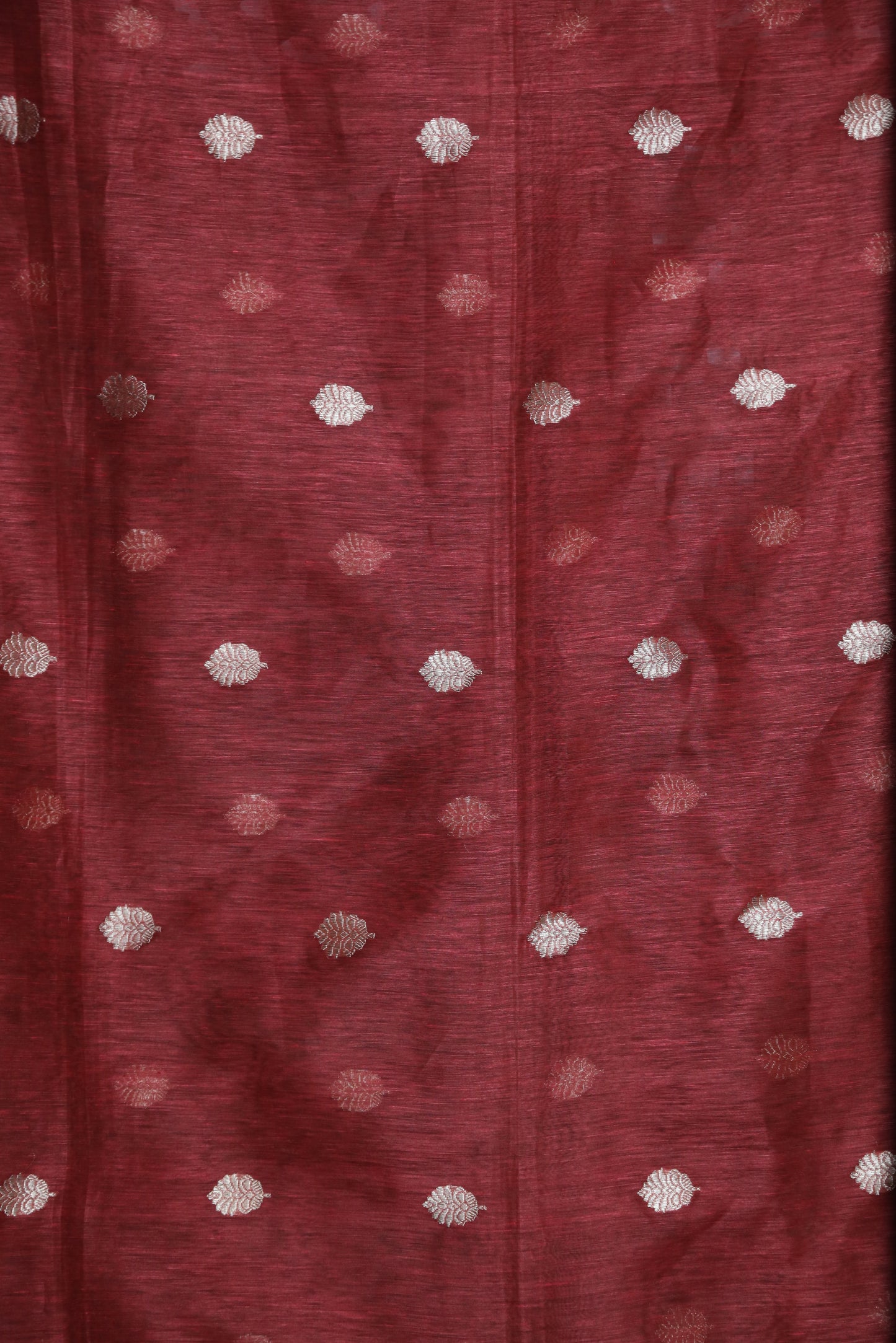 Esra's Handloom Kora Silk Linen Zari Kadwa Booti Dupatta