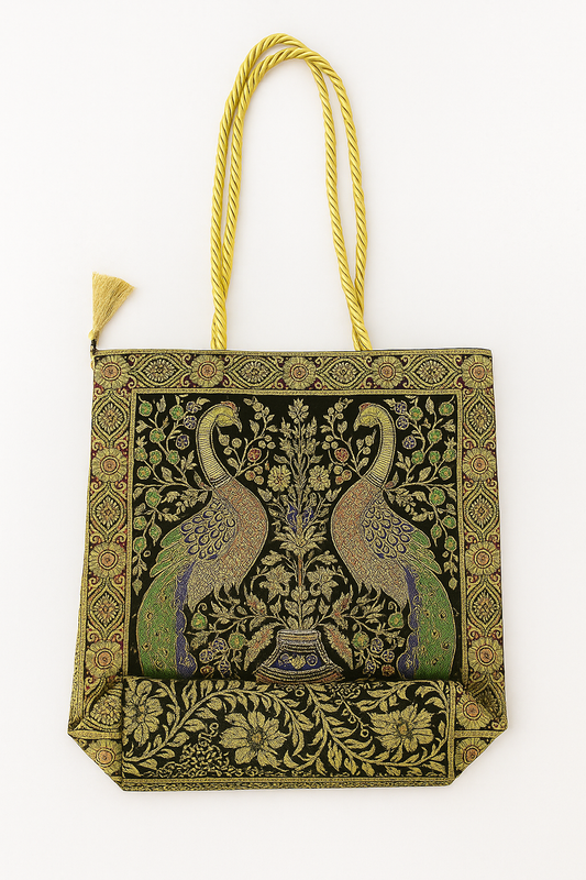 Esra's Banarasi Brocade Silk Shoulder Bag
