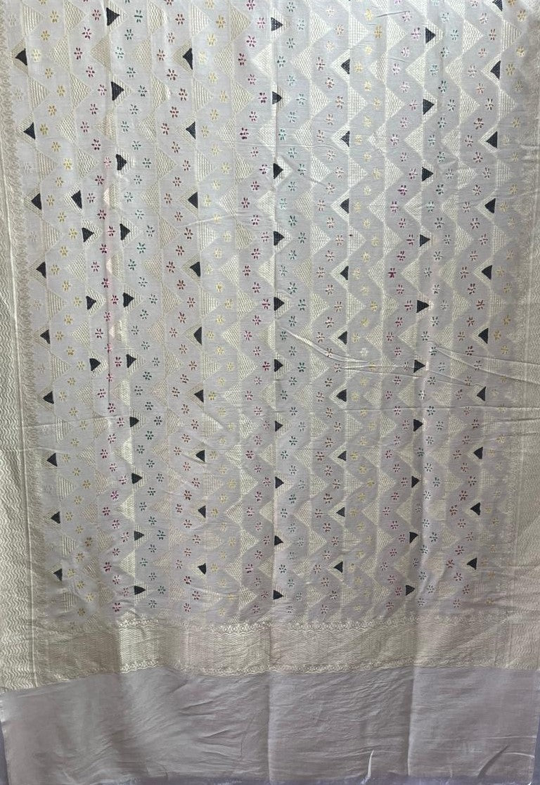 Esra's Handloom/Handwoven Banarasi Semi-Moonga Silk Dupatta