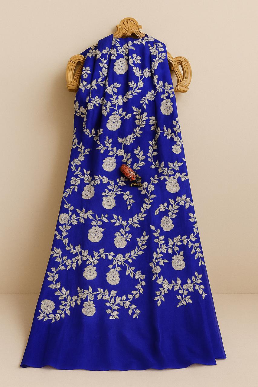 Esra Banarasi Handloom / Handwoven  Katan Silk Kaduwa Saree