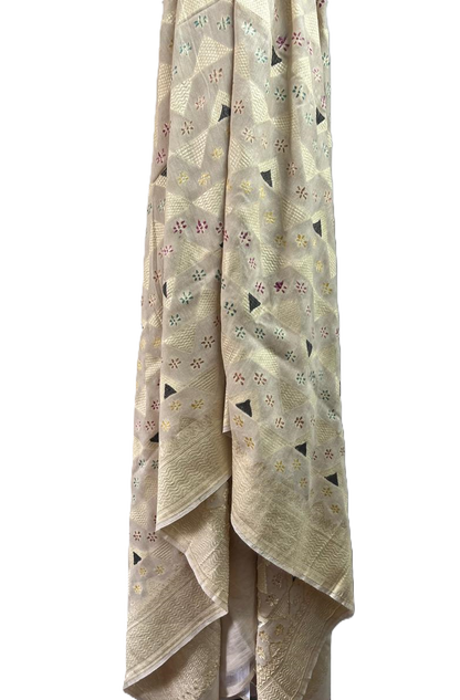 Esra's Handloom/Handwoven Banarasi Semi-Moonga Silk Dupatta