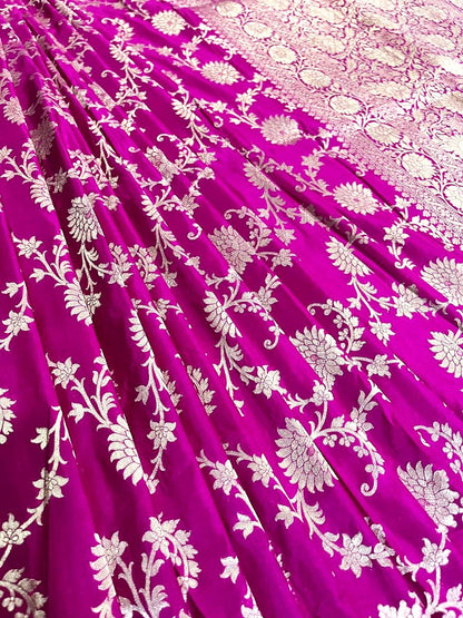 Esra Handloom/Handwoven Banarasi Katan Katwar Silk Saree