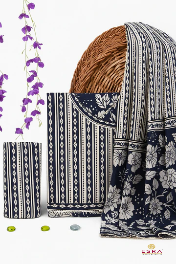 Esra 3Pc Cotton Suits with Gota Patti Work