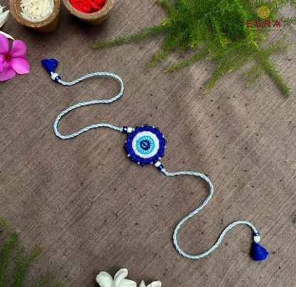 Esra's Hand Embroidered Nazar-Battu Rakhi.(Per Pc)