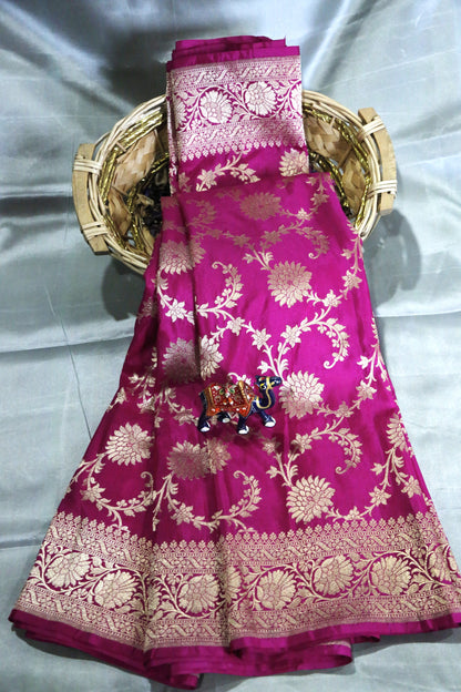Esra Handloom/Handwoven Banarasi Katan Katwar Silk Saree