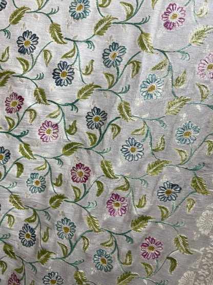 Esra's Handloom/Handwoven Banarasi Semi-Moonga Silk Dupatta