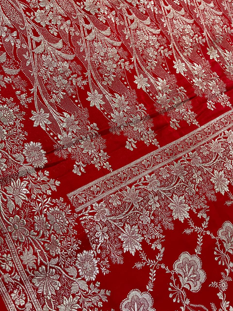 Esra's Handloom/Handwoven Banarasi Katan Silk Saree
