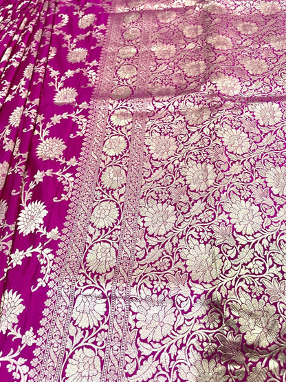 Esra Handloom/Handwoven Banarasi Katan Katwar Silk Saree
