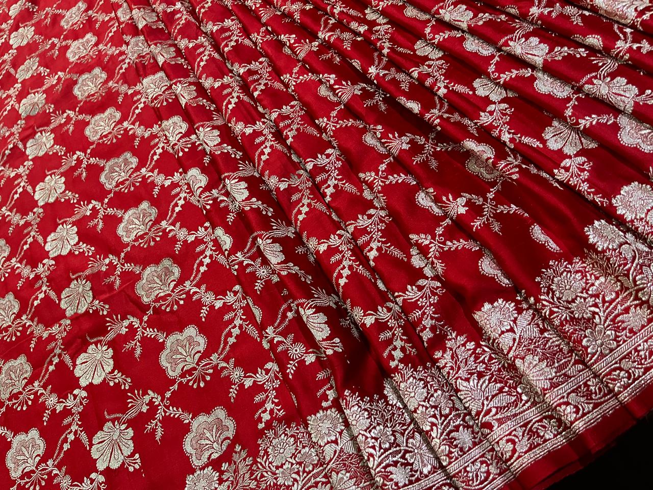 Esra's Handloom/Handwoven Banarasi Katan Silk Saree