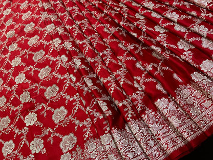 Esra's Handloom/Handwoven Banarasi Katan Silk Saree