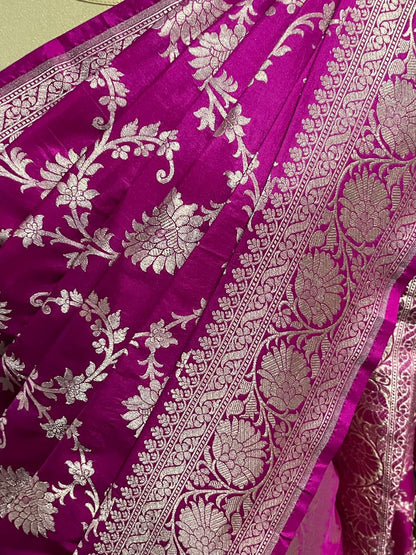 Esra Handloom/Handwoven Banarasi Katan Katwar Silk Saree
