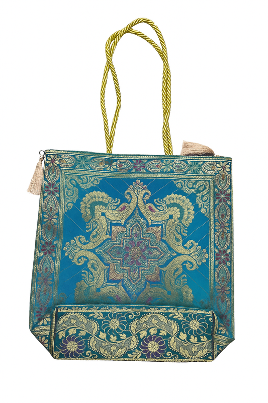 Esra's Banarasi Brocade Silk Shoulder Bag