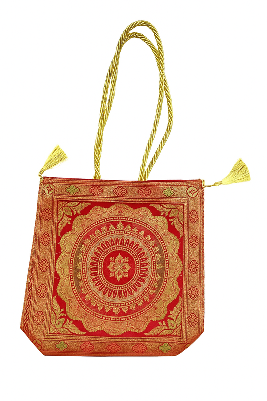 Esra's Banarasi Brocade Silk Shoulder Bag