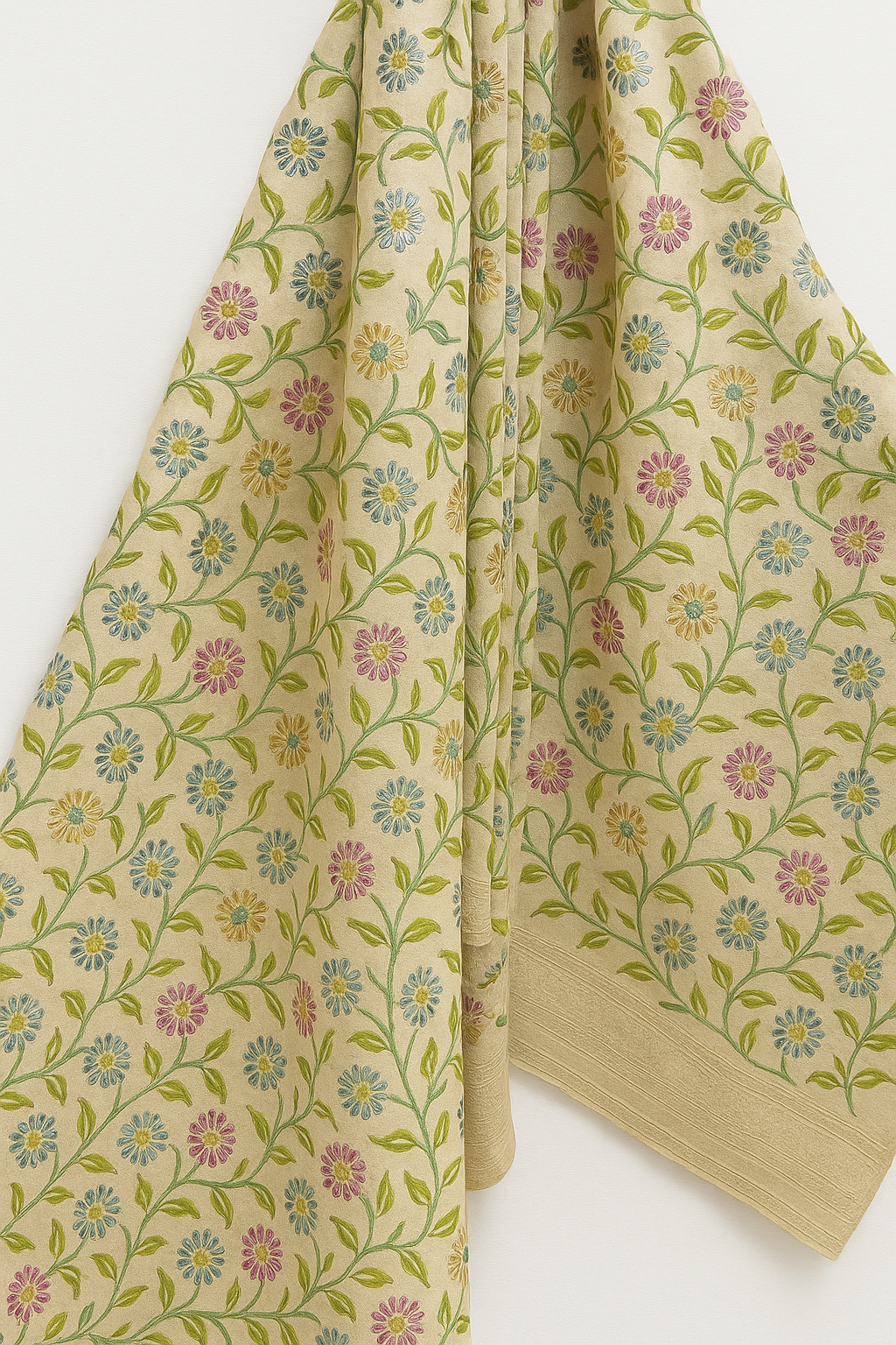 Esra's Handloom/Handwoven Banarasi Semi-Moonga Silk Dupatta