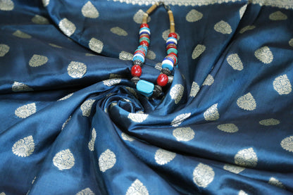 Esra's Handloom/Handwoven Banarasi Semi-Katan Silk Saree