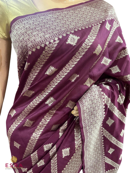 Esra's Hanloom/Handwoven Banarasi Chiniya Silk Saree