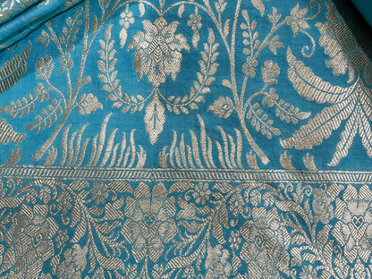 Esra's Handloom/Hnadwoven Banarasi 3Pc Munga Silk Suit