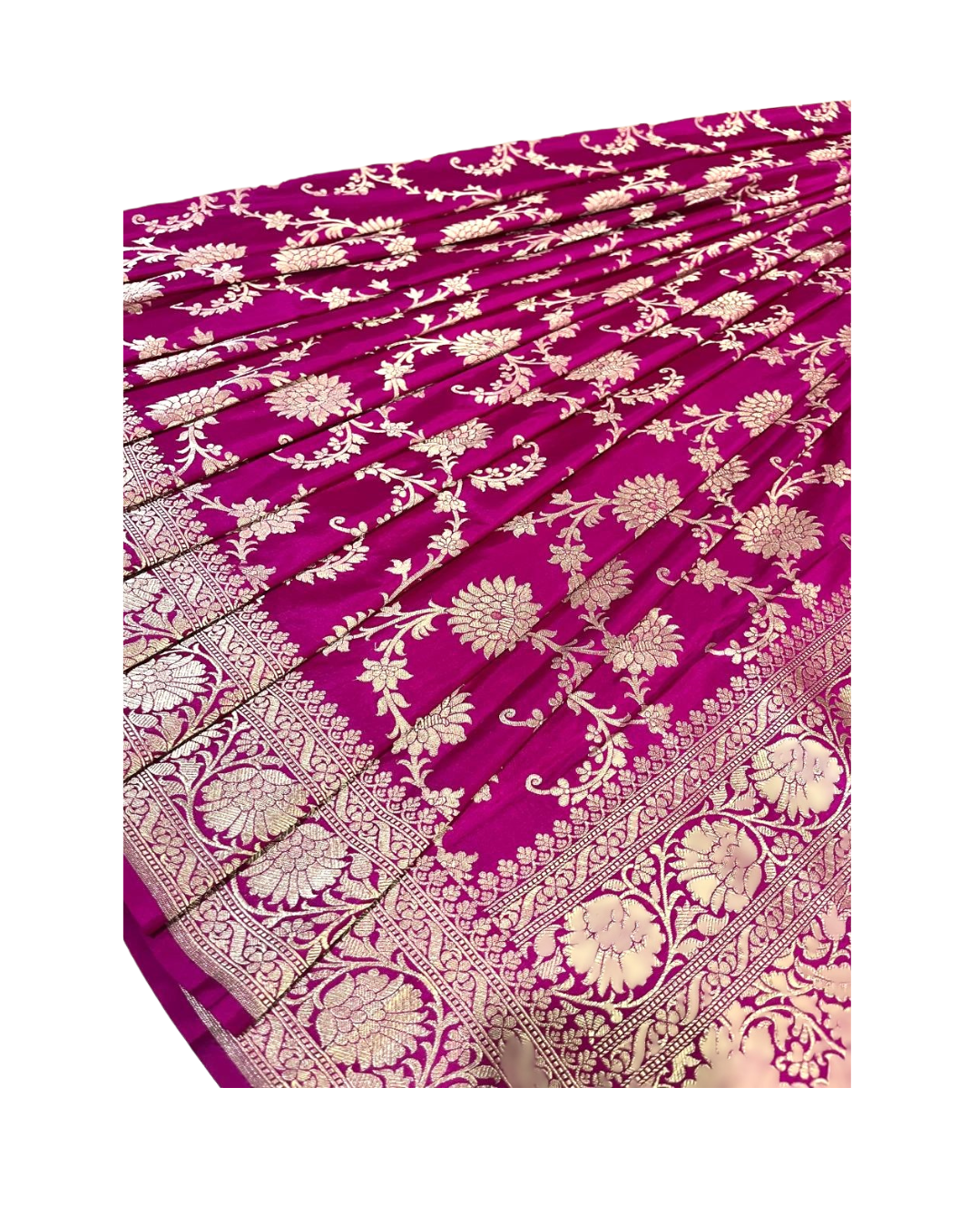 Esra Handloom/Handwoven Banarasi Katan Katwar Silk Saree