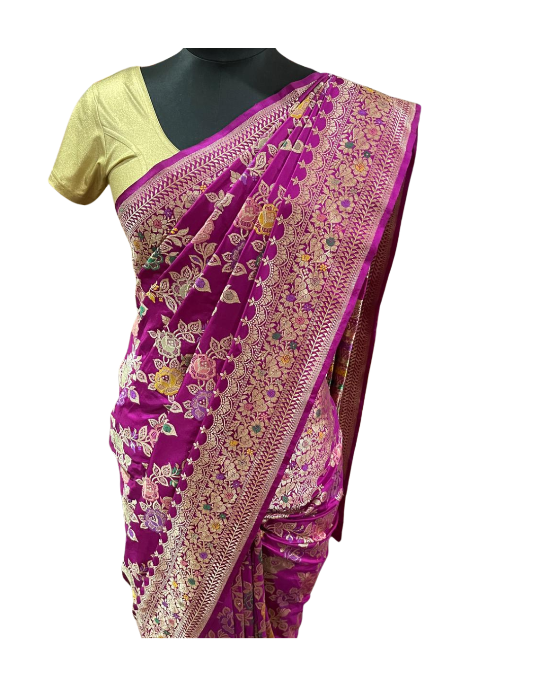 Esra Handloom/Handwoven Banarasi Pure Katan Silk Saree
