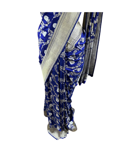 Esra Banarasi Handloom / Handwoven  Katan Silk Kaduwa Saree