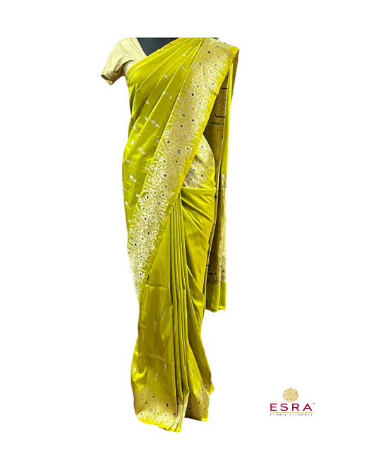 Esra Banarasi Handloom / Handwoven  Katan Silk Saree
