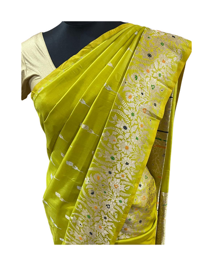 Esra Banarasi Handloom / Handwoven  Katan Silk Saree