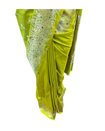Esra Banarasi Handloom / Handwoven  Katan Silk Saree
