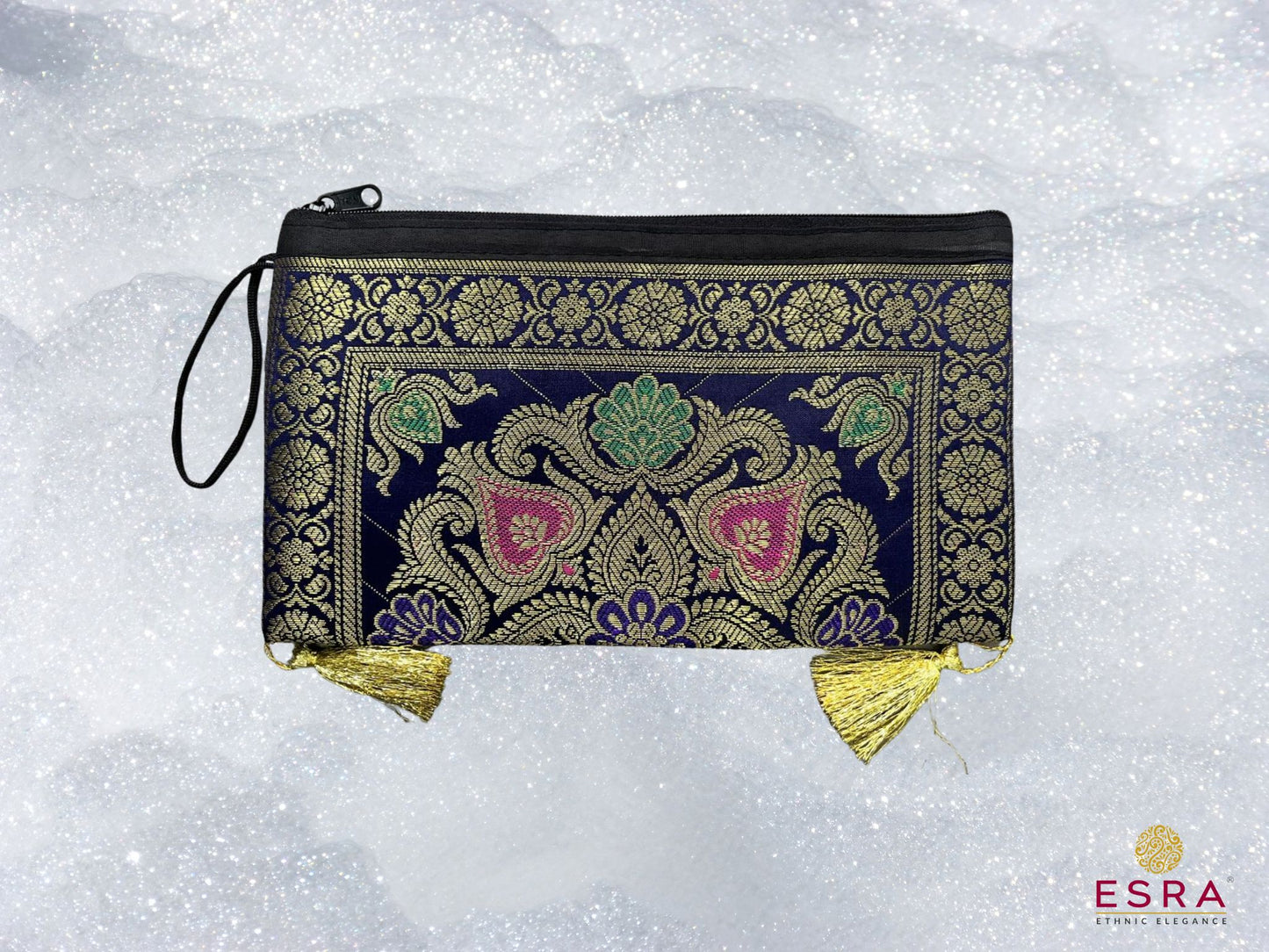 Esra's Banarasi Brocade Silk Money Purse
