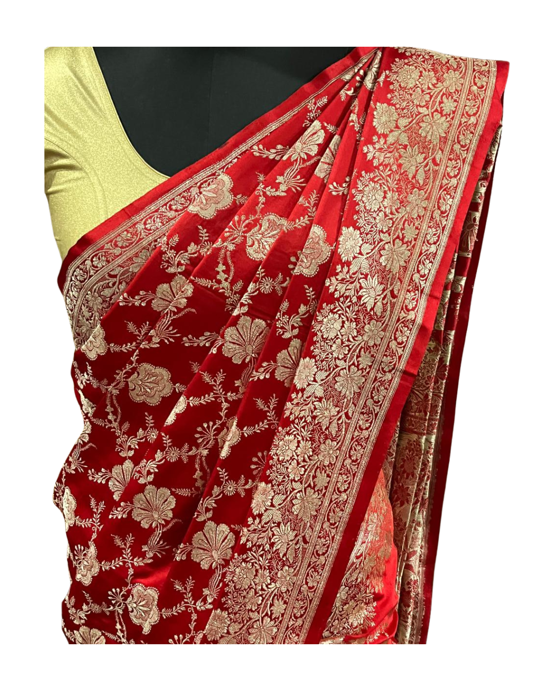Esra's Handloom/Handwoven Banarasi Katan Silk Saree