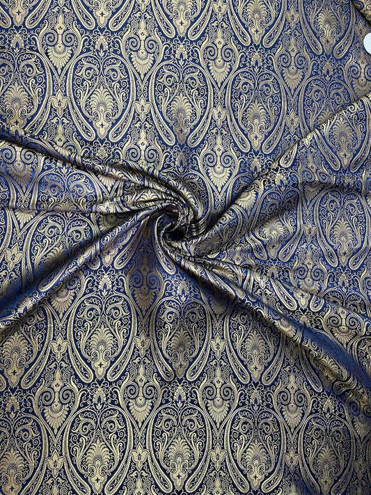 Esra's Handloom/Handwoven Banarasi Brocade Fabric. (Price Per Meter)