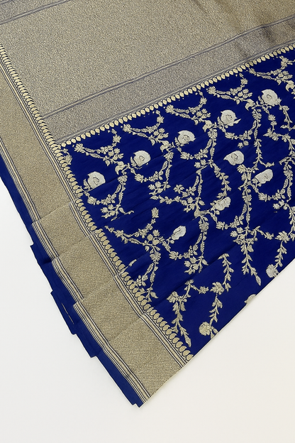 Esra Banarasi Handloom / Handwoven  Katan Silk Kaduwa Saree