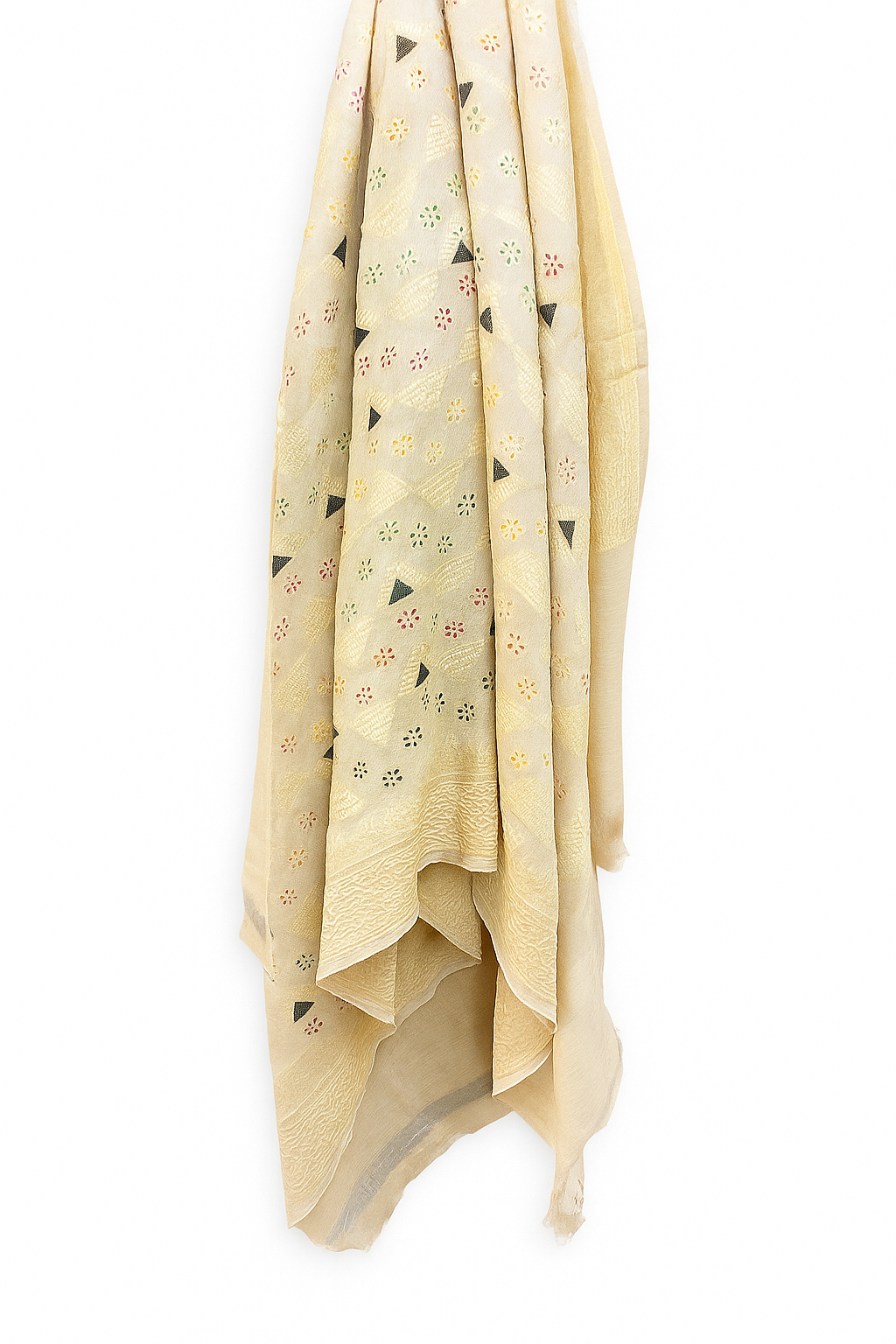 Esra's Handloom/Handwoven Banarasi Semi-Moonga Silk Dupatta