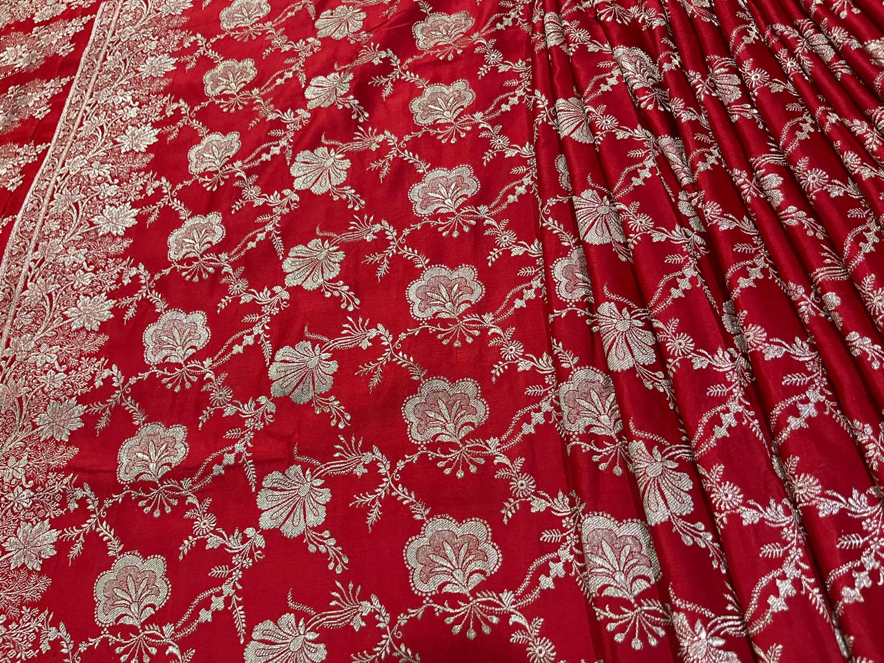 Esra's Handloom/Handwoven Banarasi Katan Silk Saree