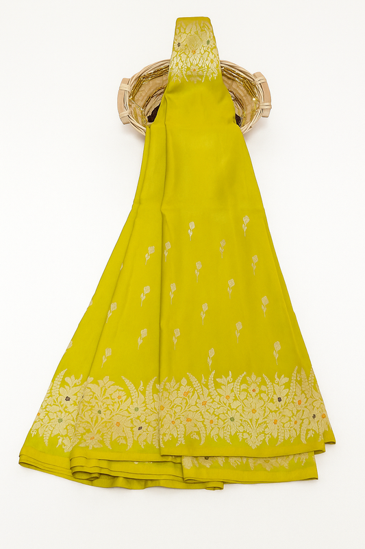 Esra Banarasi Handloom / Handwoven  Katan Silk Saree