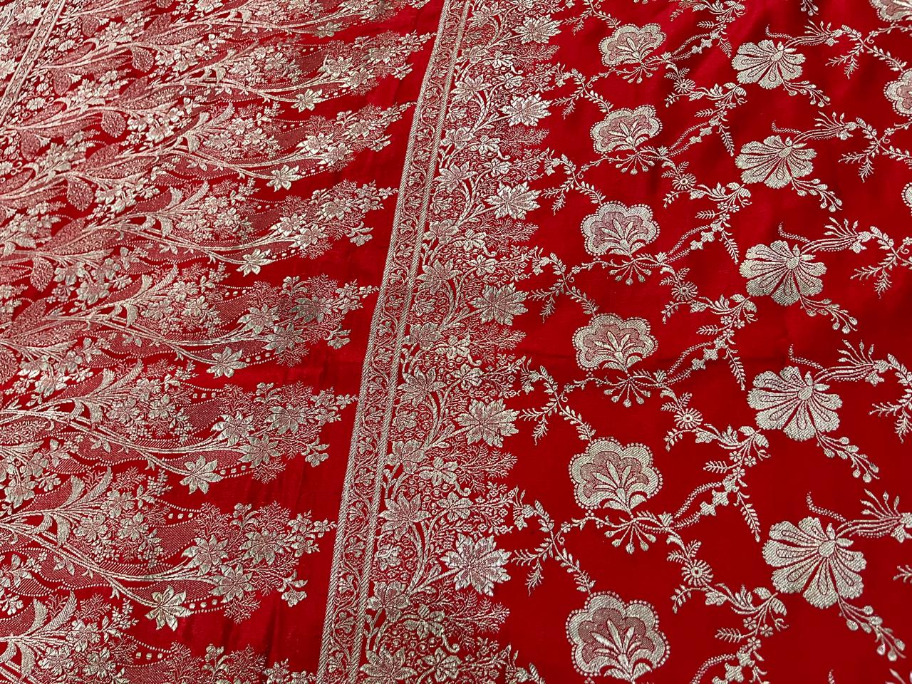 Esra's Handloom/Handwoven Banarasi Katan Silk Saree