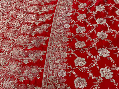 Esra's Handloom/Handwoven Banarasi Katan Silk Saree