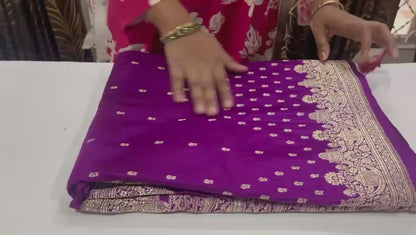 Esra's Handloom/Handwoven Banarasi Katan Silk Saree